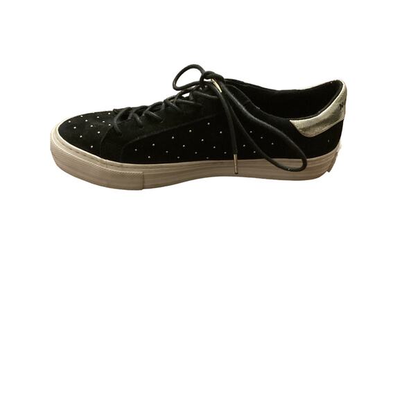 Anthropologie No Name black suede Sz 39 studded trainers - Picture 7 of 8